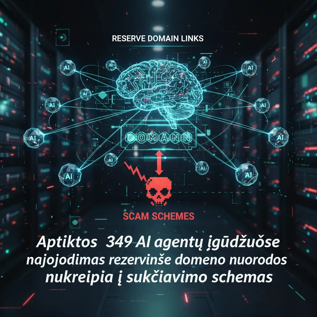 Aptiktos 349 AI agentų įgūdžiuose naudojamos rezervinės domeno nuorodos nukreipia į sukčiavimo schemas