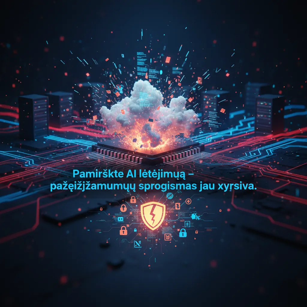 Pamirškite AI lėtėjimą – pažeidžiamumų sprogimas jau vyksta