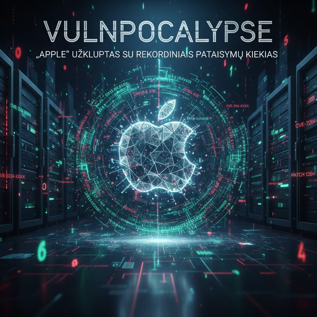 „Vulnpocalypse“ užklupo „Apple“ su rekordiniais pataisymų kiekiais