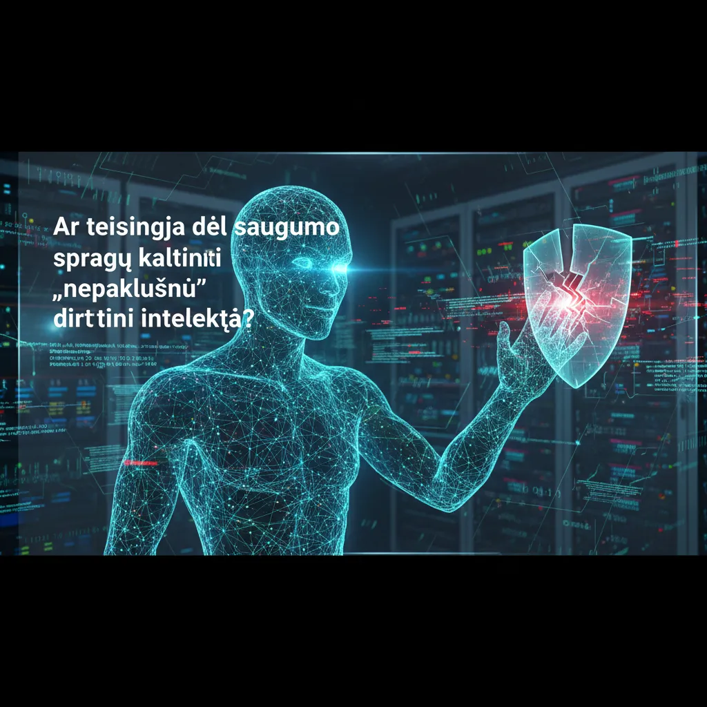 Ar teisinga dėl saugumo spragų kaltinti „nepaklusnų“ dirbtinį intelektą?