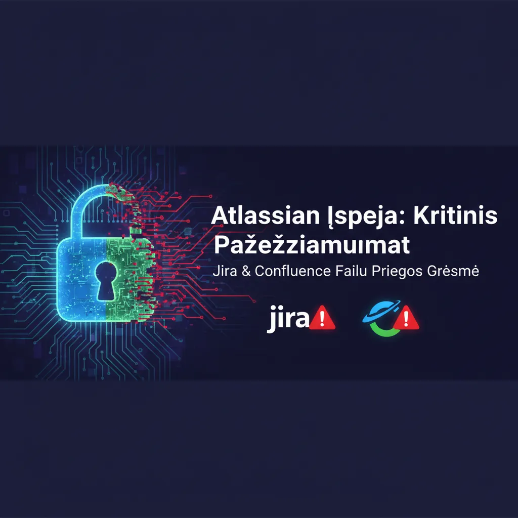 Atlassian įspėja apie kritinį failų prieigos pažeidžiamumą Jira ir Confluence programose