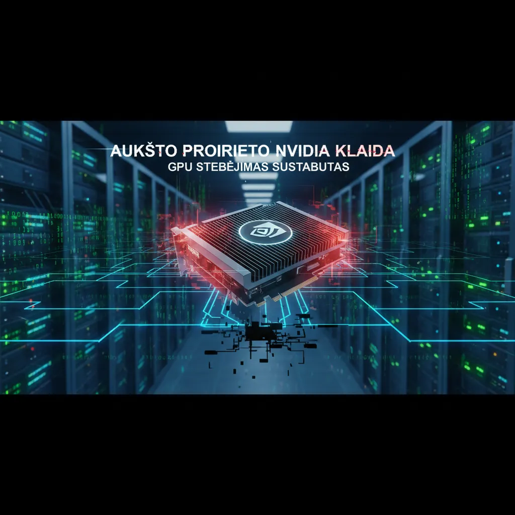 Aukšto prioriteto „Nvidia“ klaida gali sustabdyti GPU stebėjimą atvirose serveriuose