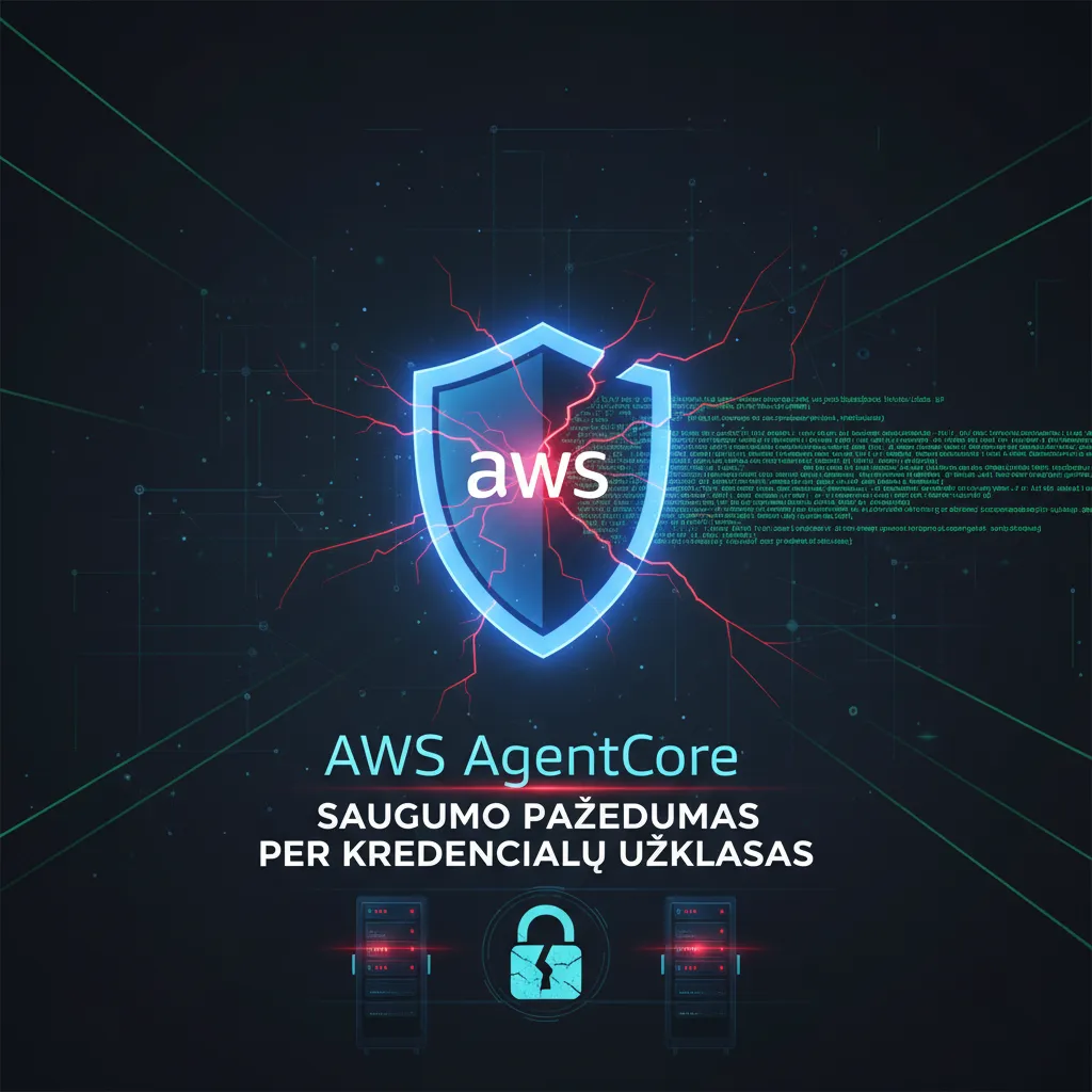 AWS AgentCore saugumo pažeidimas per kredencialų užklausas