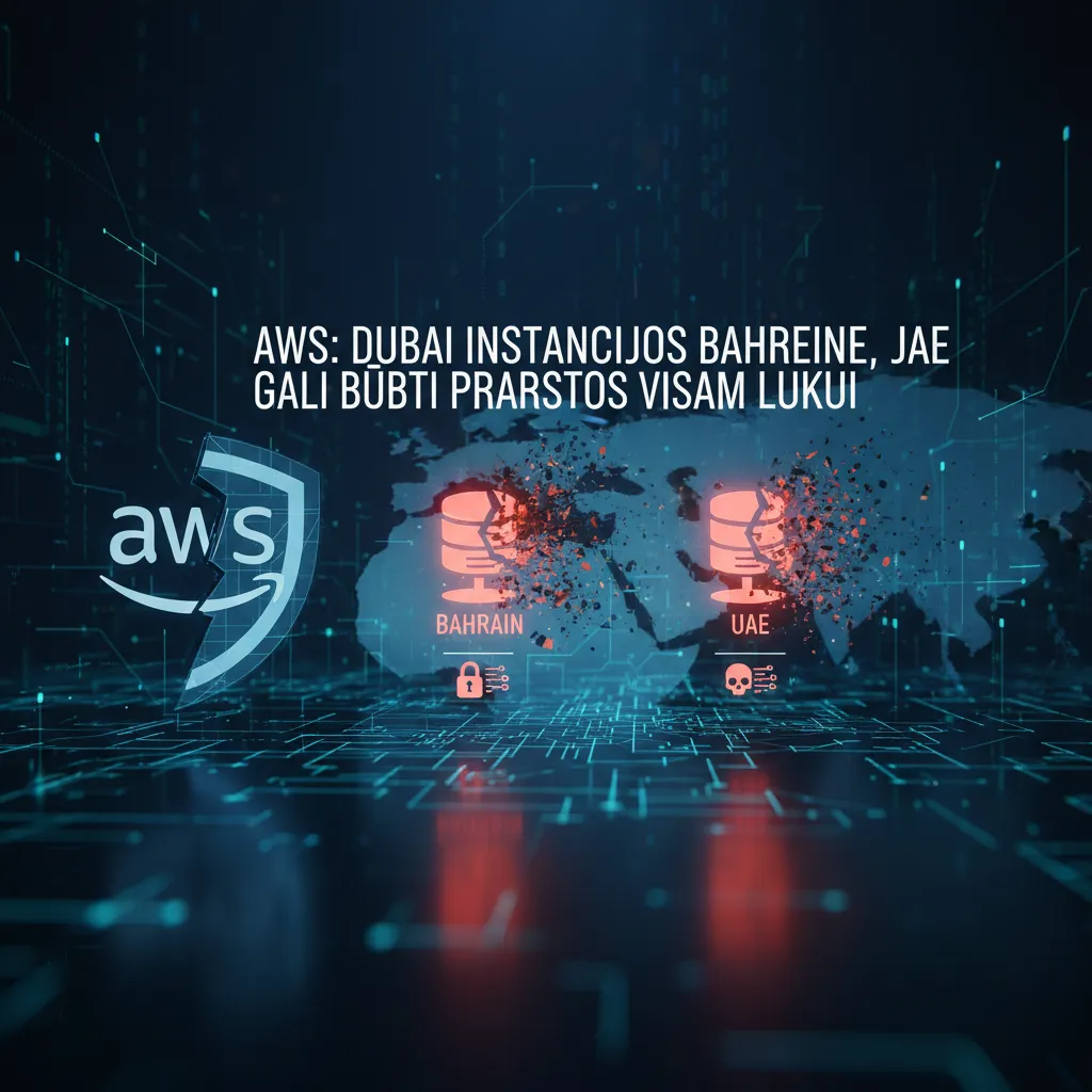 AWS: debesies instancijos Bahreine, JAE gali būti prarastos visam laikui