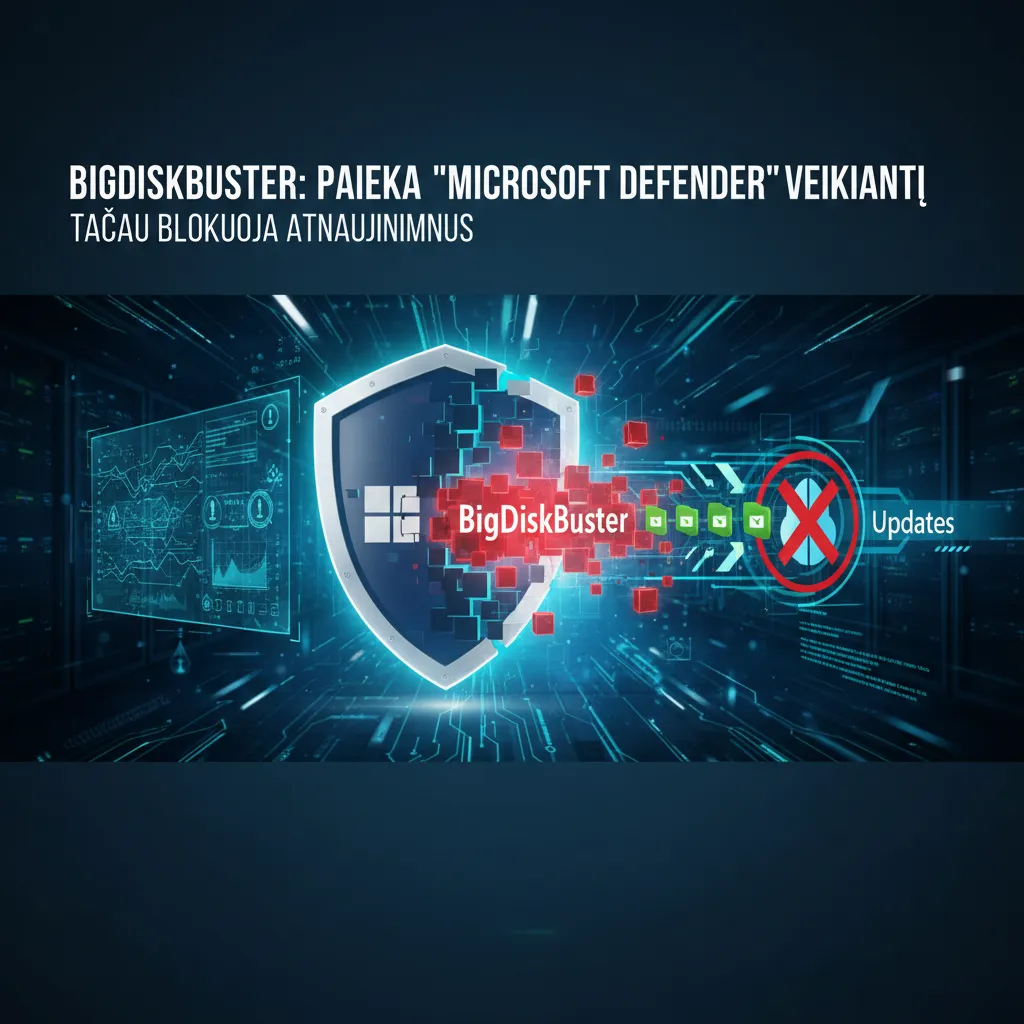 'BigDiskBuster' Palieka „Microsoft Defender“ Veikiantį, Tačiau Blokuoja Atnaujinimus