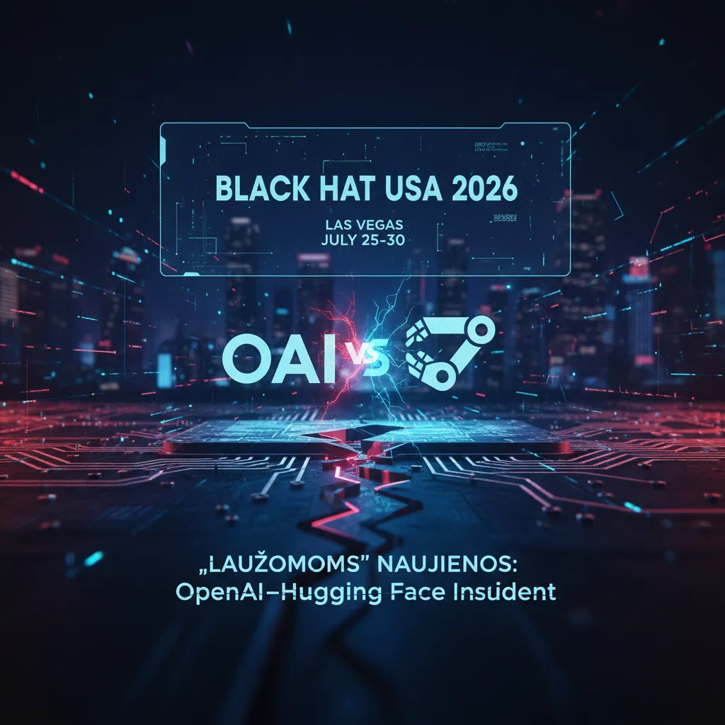Black Hat USA 2026 | „Laužomos“ naujienos: OpenAI–Hugging Face incidentas