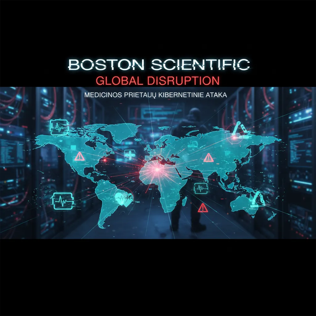 Medicinos prietaisų gamintoja „Boston Scientific“ praneša, kad kibernetinė ataka sukelia „pasaulinį sutrikimą“ jos veikloje