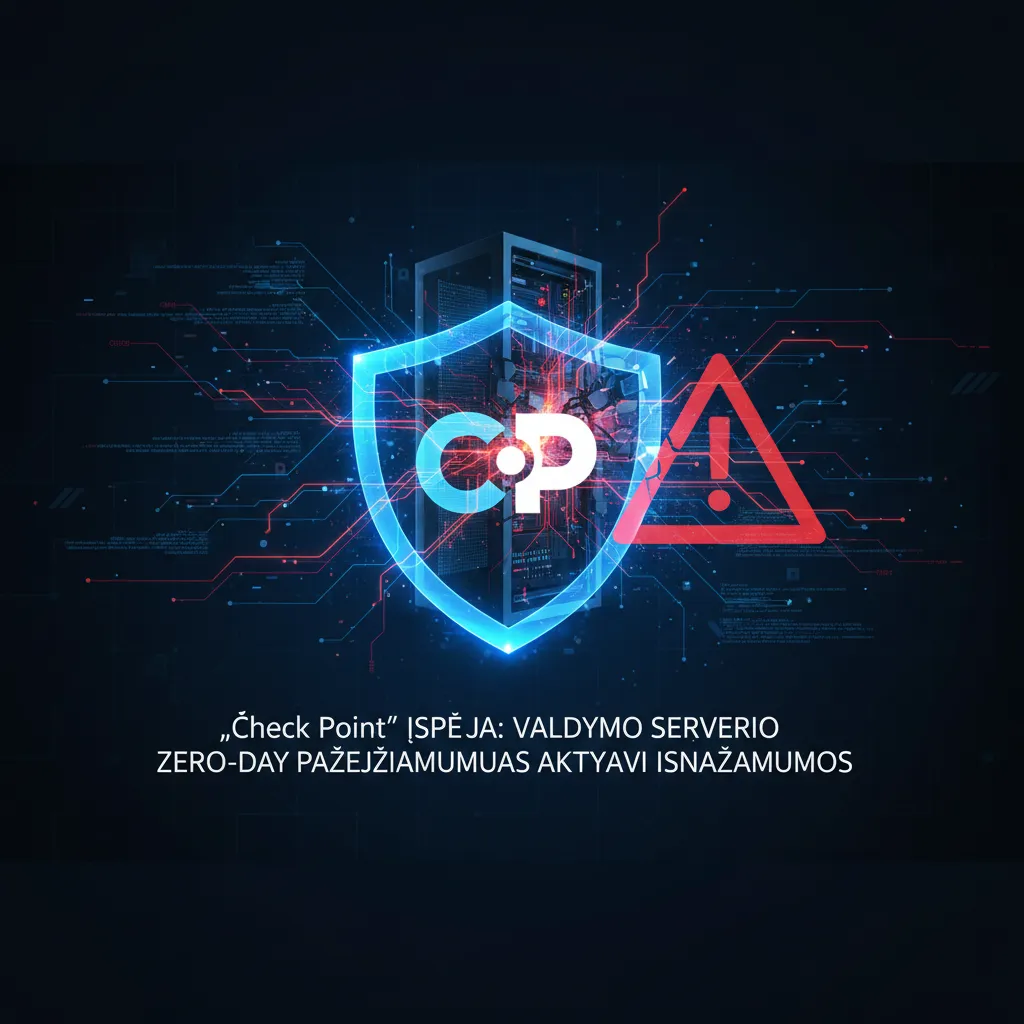 „Check Point“ įspėja apie valdymo serverio „zero-day“ pažeidžiamumą, aktyviai išnaudojamą atakose