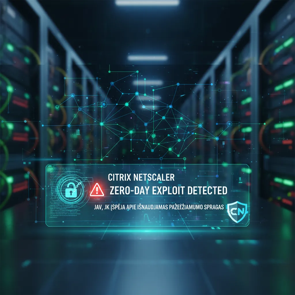 JAV, JK įspėja apie išnaudojamas „Citrix NetScaler“ nulinės dienos pažeidžiamumo spragas
