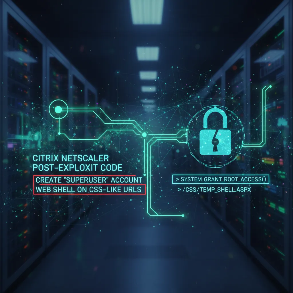 Citrix NetScaler post-eksploitacinis kodas sukuria „superuser“ ir atvaizduoja žiniatinklio apvalkalą į CSS panašius URL