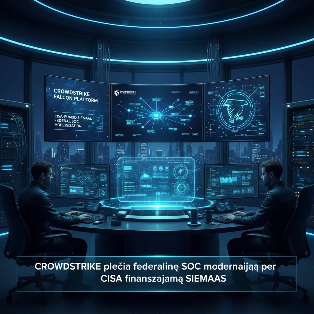 CrowdStrike plečia federalinę SOC modernizaciją per CISA finansuojamą SIEMaaS