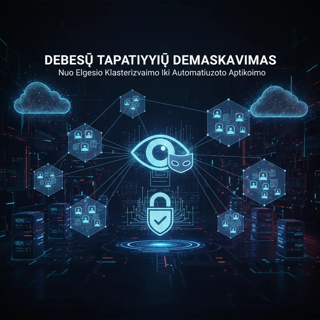 Debesų tapatybių demaskavimas: nuo elgesio klasterizavimo iki automatizuoto aptikimo