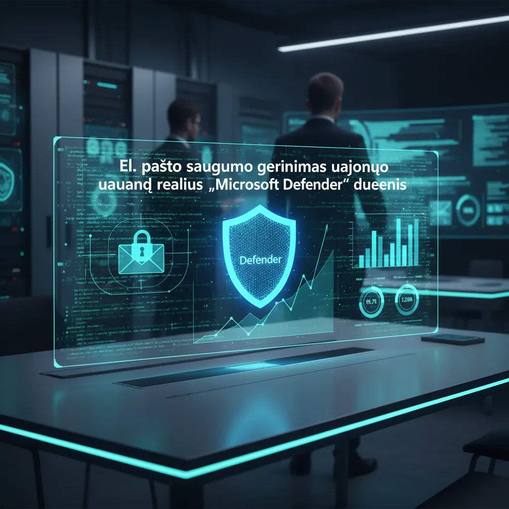El. pašto saugumo gerinimas naudojant realius „Microsoft Defender“ duomenis