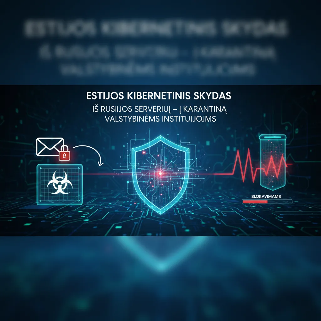 Estijos valstybinėms institucijoms siunčiami el. laiškai iš Rusijos serverių bus karantinuojami