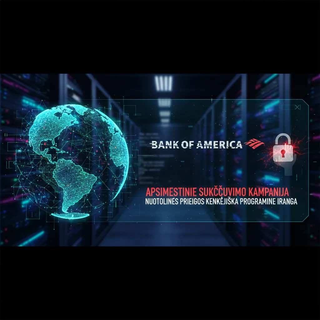 Apsimestinė Bank of America sukčiavimo kampanija diegia nuotolinės prieigos kenkėjišką programinę įrangą