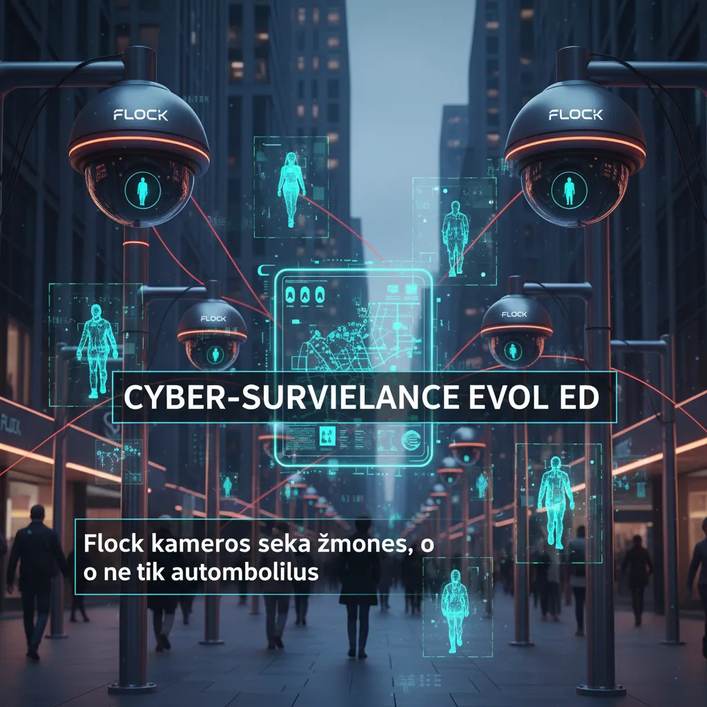 „Flock“ kameros seka žmones, o ne tik automobilius