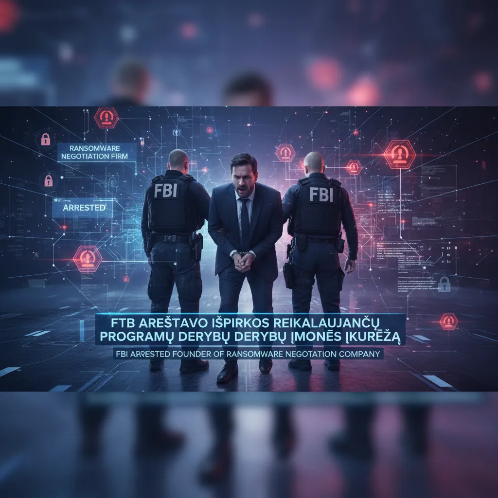 FTB areštavo išpirkos reikalaujančių programų derybų įmonės įkūrėją