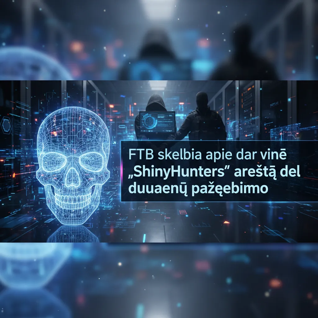 FTB skelbia apie dar vieną „ShinyHunters“ areštą dėl duomenų pažeidimo