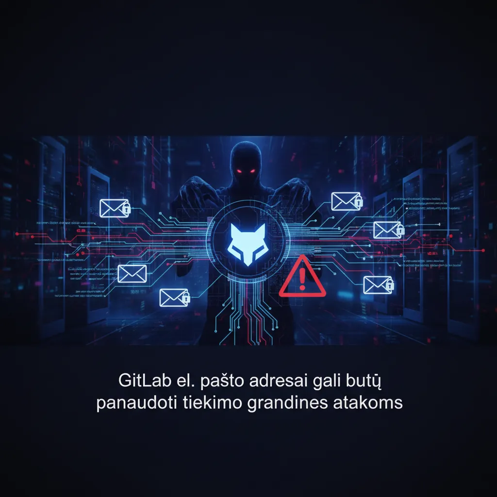 GitLab el. pašto adresai gali būti panaudoti tiekimo grandinės atakoms