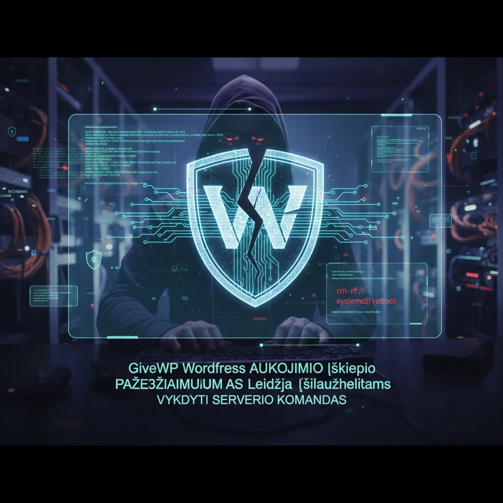 „GiveWP“ „WordPress“ aukojimo įskiepio pažeidžiamumas leidžia įsilaužėliams vykdyti serverio komandas