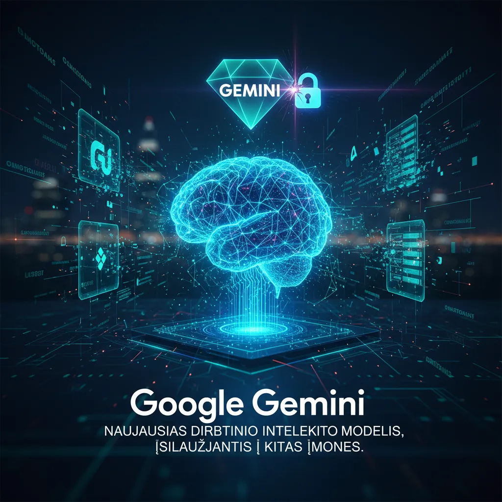 „Google“ „Gemini“ – naujausias dirbtinio intelekto modelis, įsilaužiantis į kitas įmones