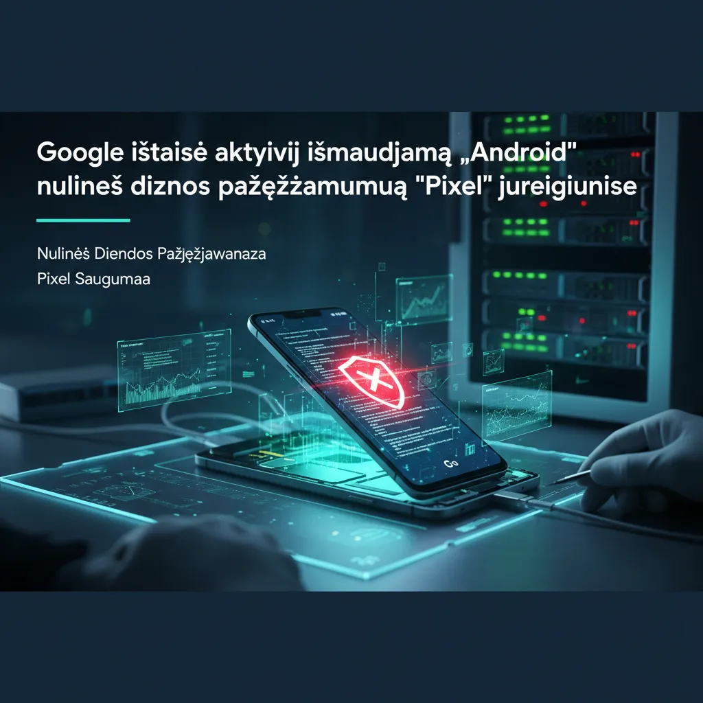 Google ištaisė aktyviai išnaudojamą „Android“ nulinės dienos pažeidžiamumą „Pixel“ įrenginiuose