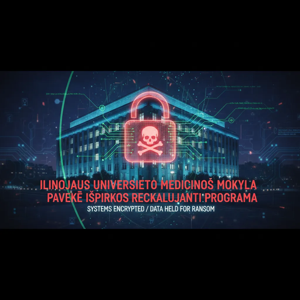 Ilinojaus universiteto medicinos mokyklą paveikė išpirkos reikalaujanti programa