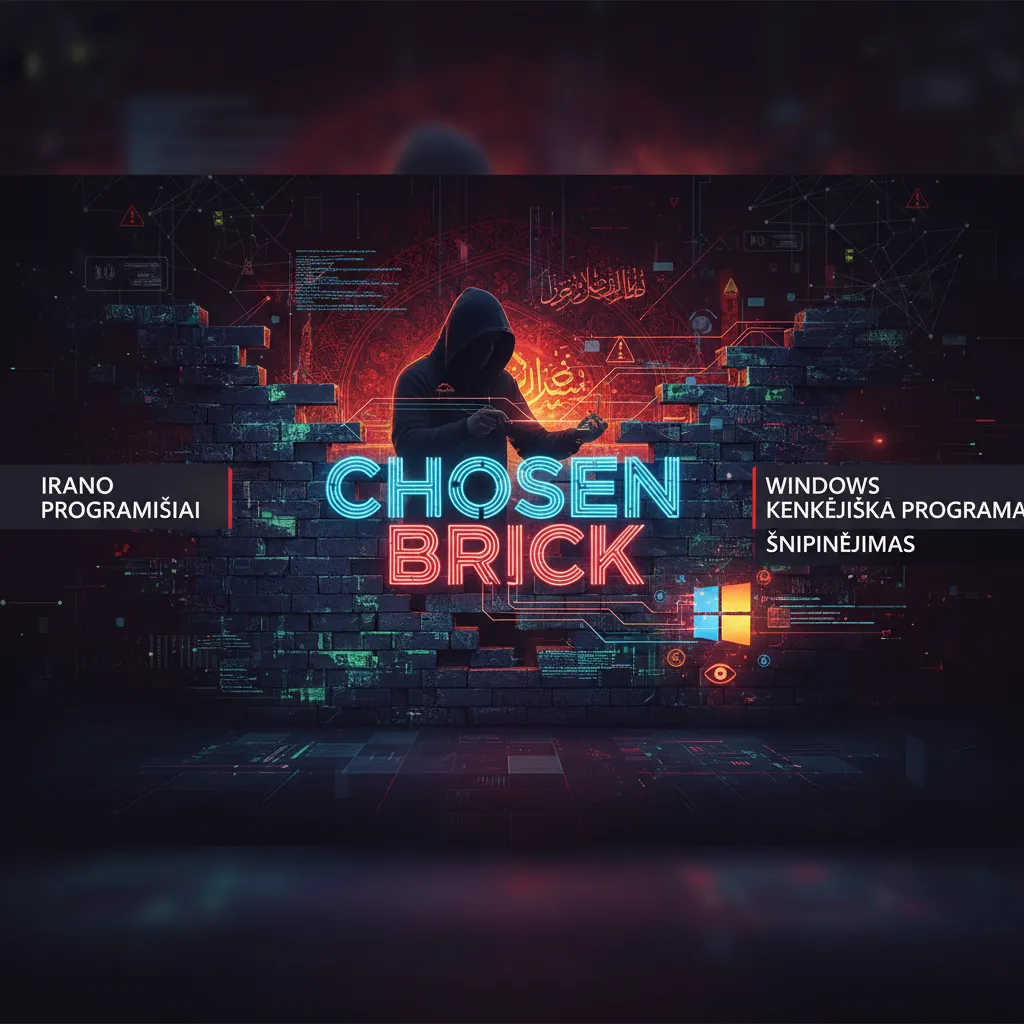 Irano programišiai naudoja „CHOSEN BRICK“ „Windows“ kenkėjišką programą šnipinėti taikinius
