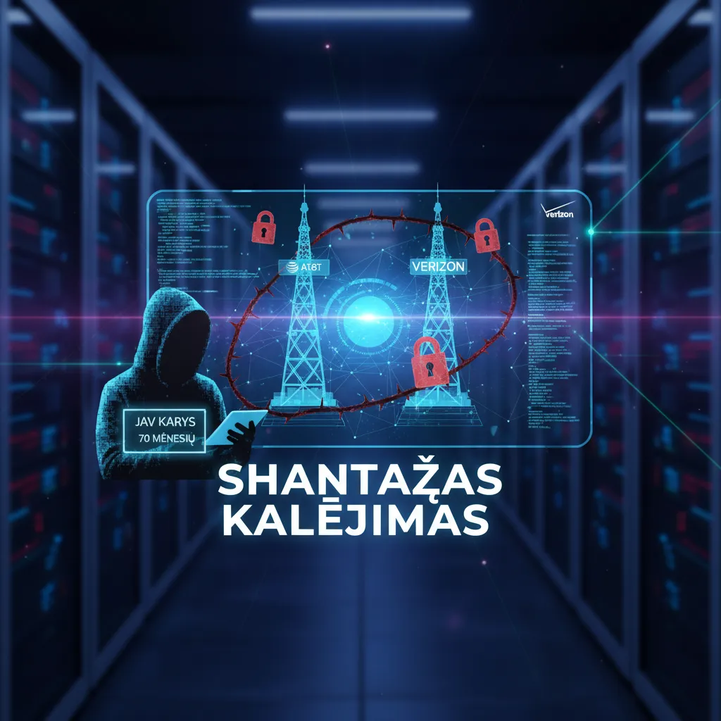 JAV karys gavo 70 mėnesių kalėjimo už AT&T ir Verizon šantažą