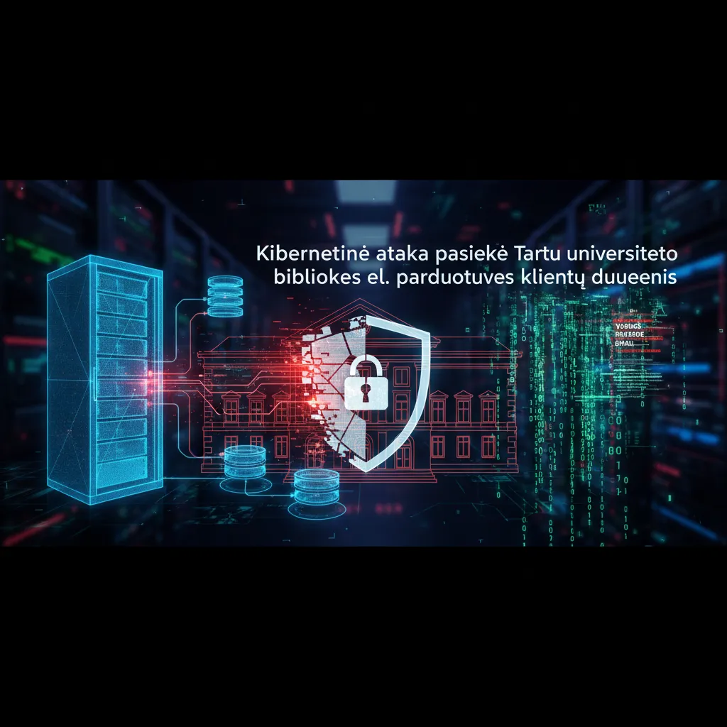 Kibernetinė ataka pasiekė Tartu universiteto bibliotekos el. parduotuvės klientų duomenis