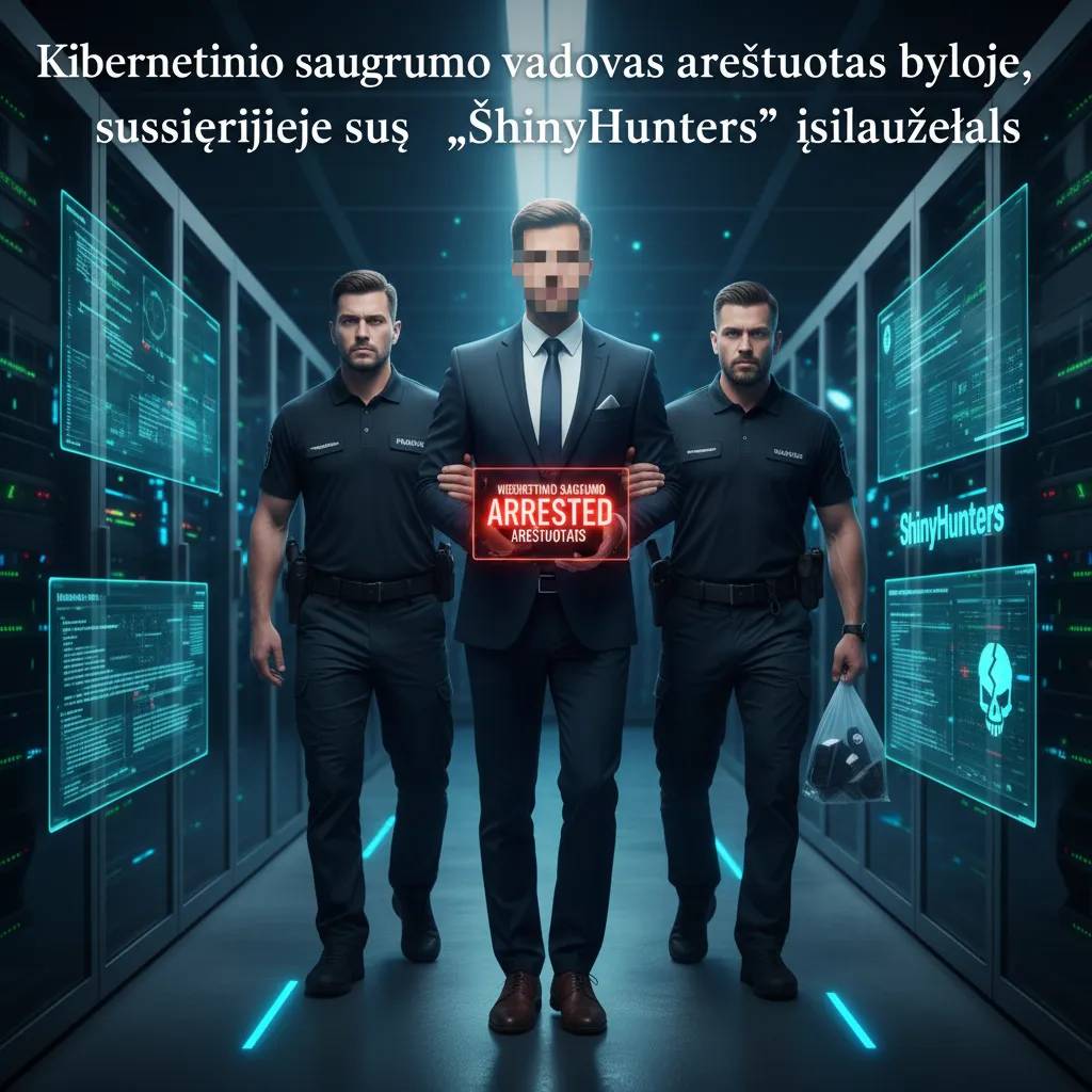 Kibernetinio saugumo vadovas areštuotas byloje, susijusioje su „ShinyHunters“ įsilaužėliais