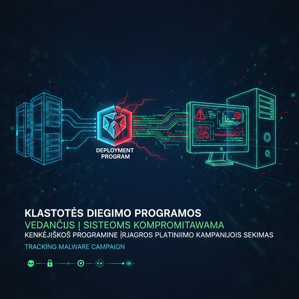 Klastotės diegimo programos, vedančios į sistemos kompromitavimą: kenkėjiškos programinės įrangos platinimo kampanijos sekimas