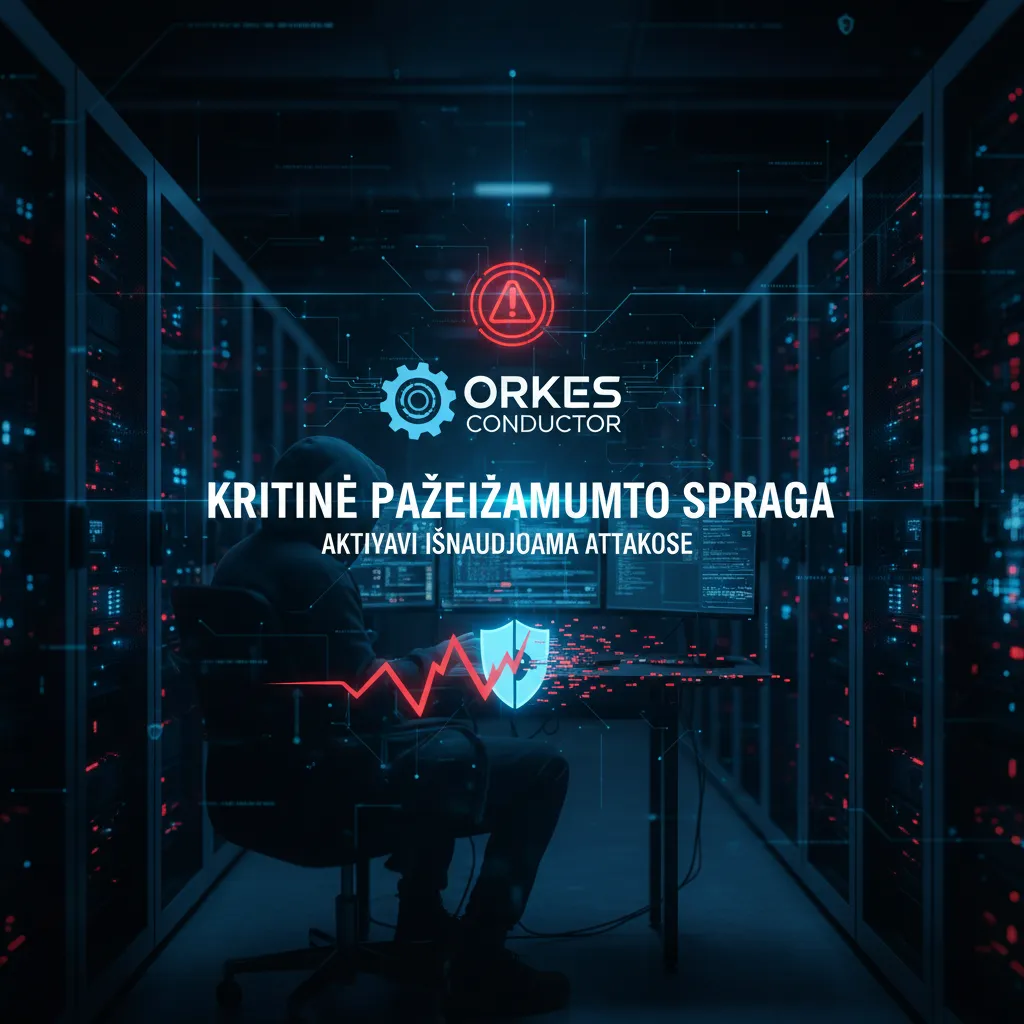Kritinė „Orkes Conductor“ pažeidžiamumo spraga aktyviai išnaudojama atakose
