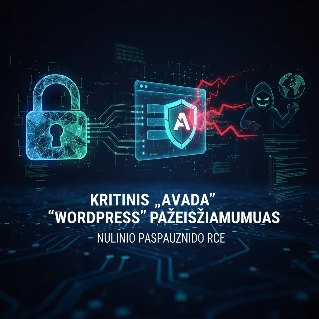 Kritinis „Avada“ „WordPress“ temos pažeidžiamumas leidžia įvykdyti nulinio paspaudimo RCE