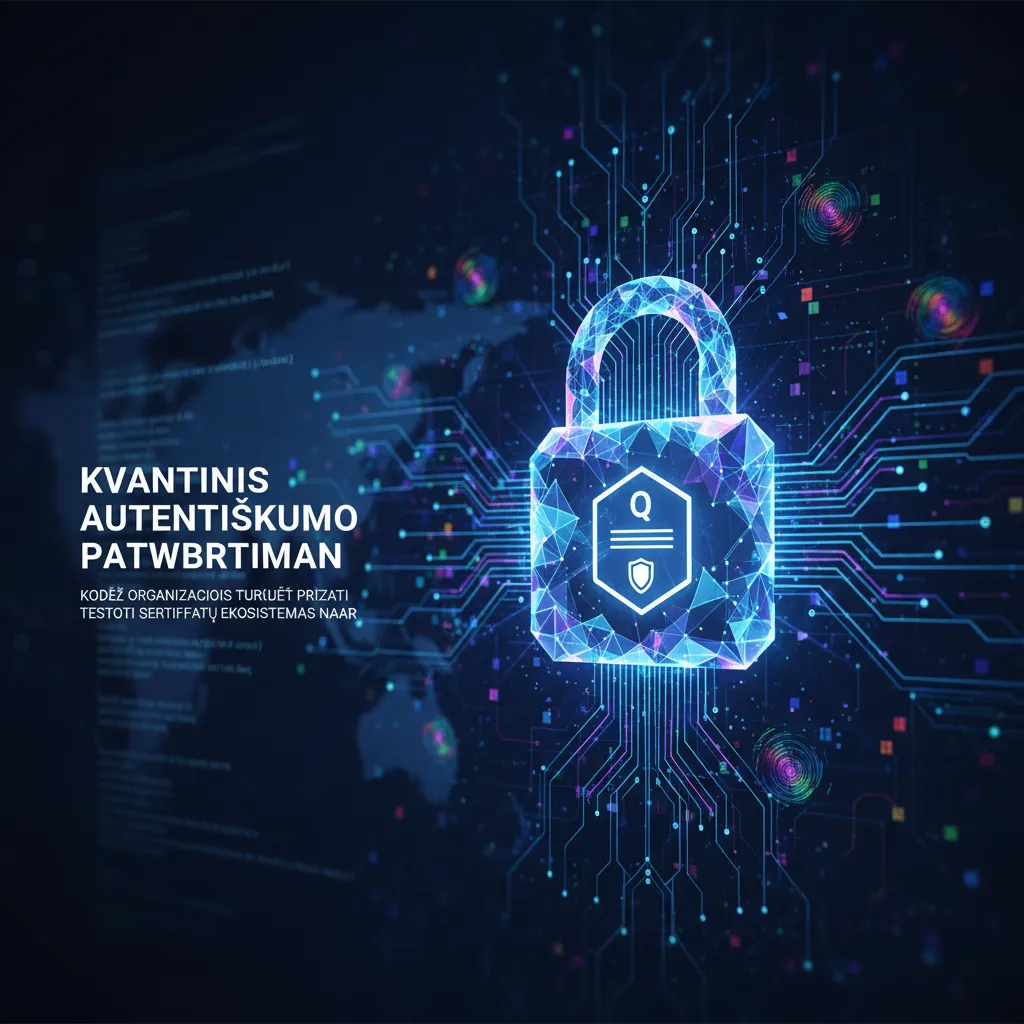 Kvantinis autentiškumo patvirtinimas: kodėl organizacijos turėtų pradėti testuoti sertifikatų ekosistemas dabar
