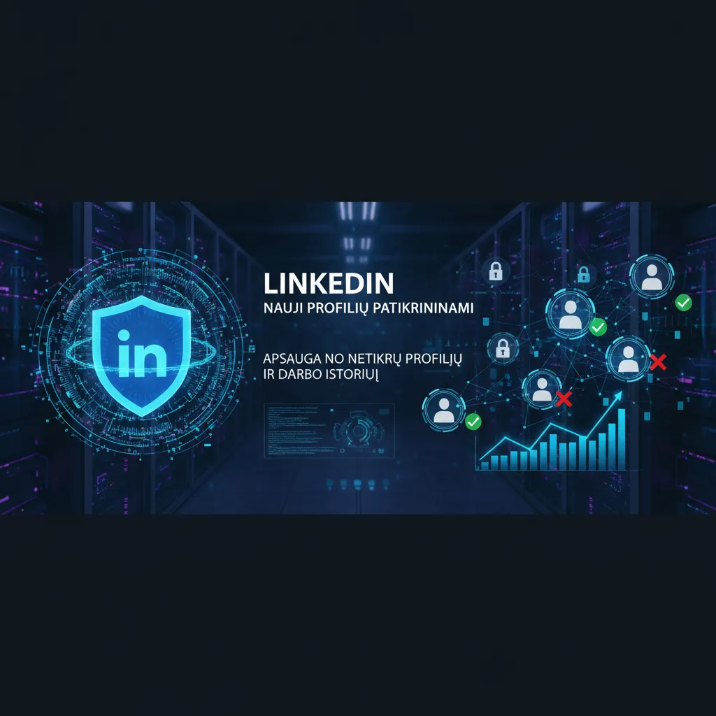 LinkedIn įdiegia naujus netikrų profilių ir darbo istorijų patikrinimus