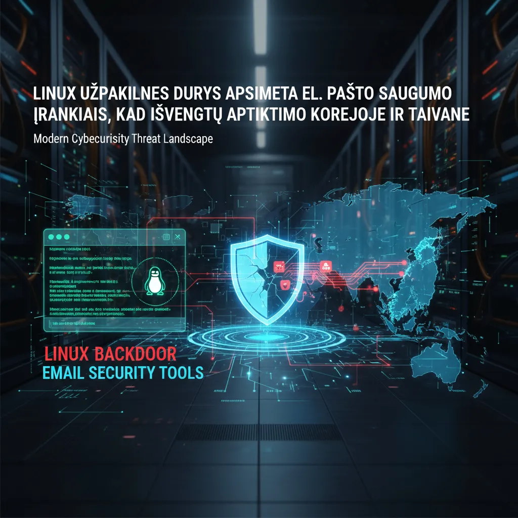 Linux užpakalinės durys apsimeta el. pašto saugumo įrankiais, kad išvengtų aptikimo Korėjoje ir Taivane