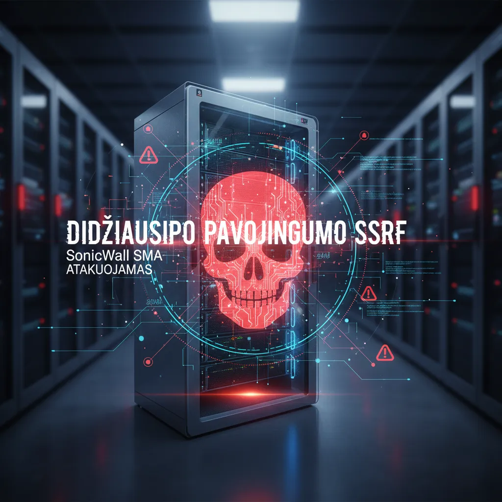 Didžiausio pavojingumo SSRF pažeidžiamumas „SonicWall SMA“ įrenginiuose yra atakuojamas