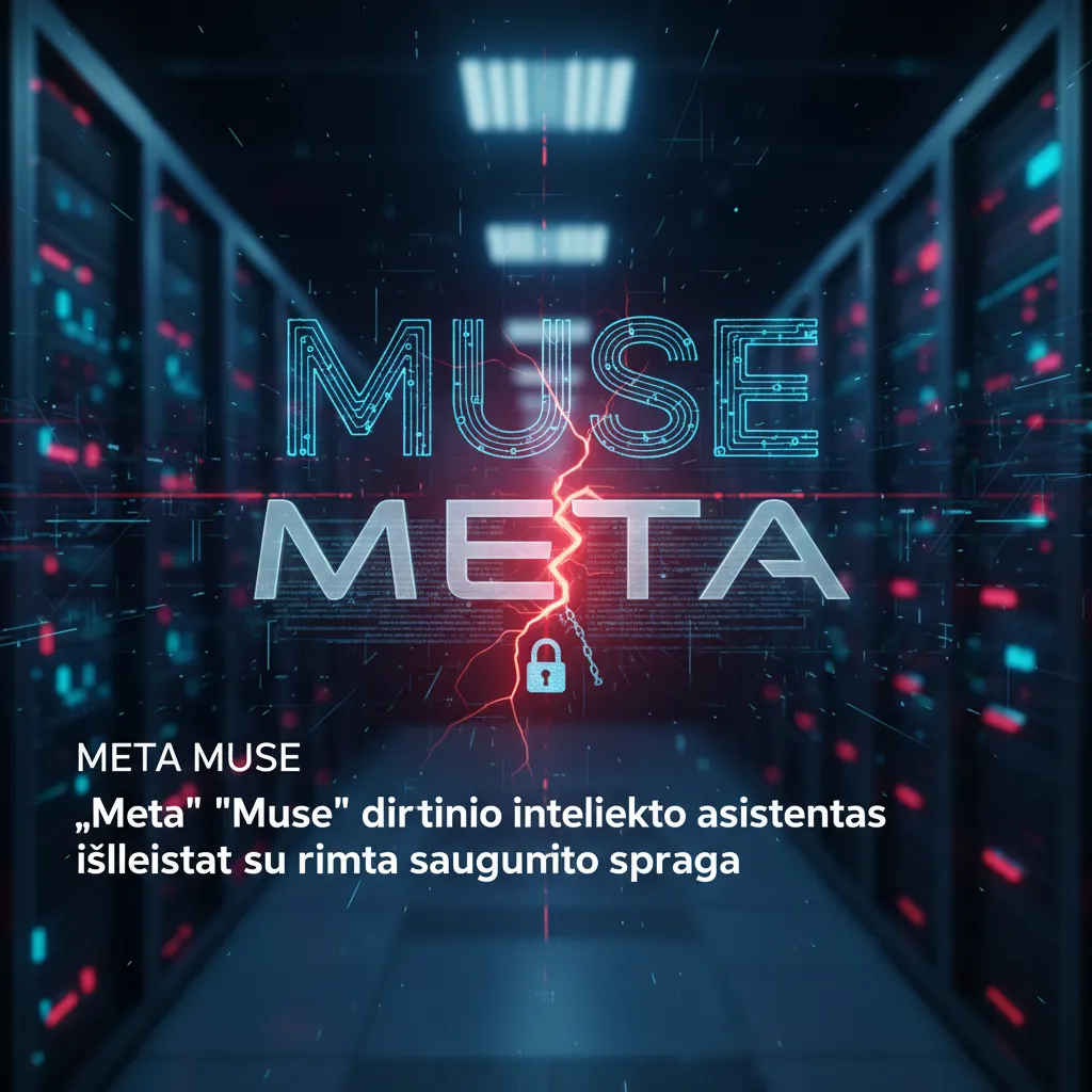 „Meta“ „Muse“ dirbtinio intelekto asistentas išleistas su rimta saugumo spraga