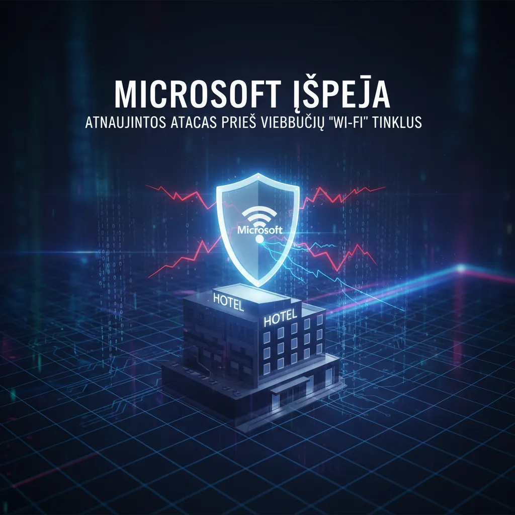 Microsoft įspėja apie atnaujintas atakas prieš viešbučių „Wi-Fi“ tinklus