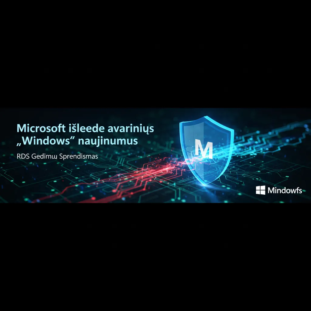 Microsoft išleido avarinius „Windows“ naujinimus, siekdama išspręsti RDS gedimus