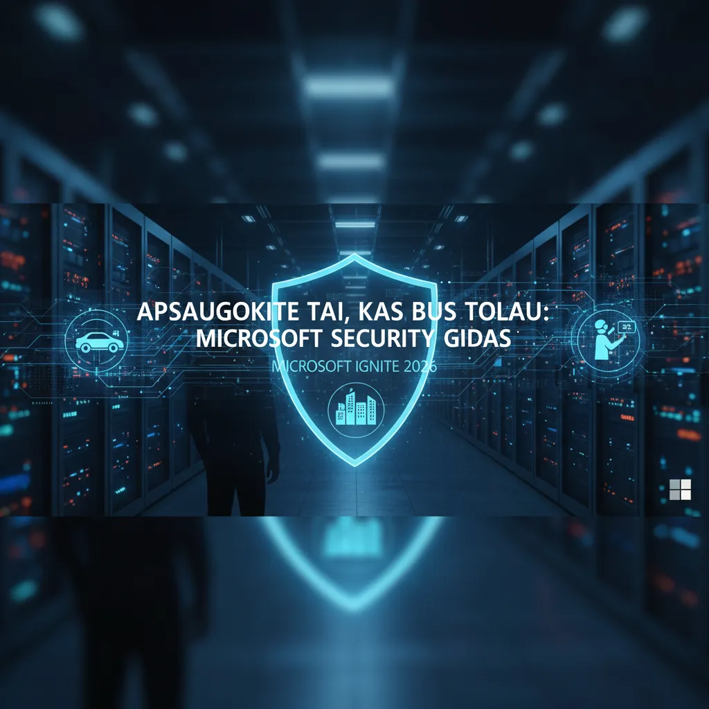 Apsaugokite tai, kas bus toliau: „Microsoft Security“ gidas „Microsoft Ignite 2026“ renginyje