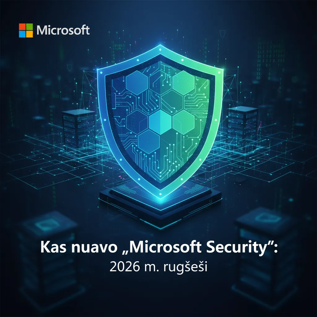 Kas naujo „Microsoft Security“: 2026 m. rugsėjis