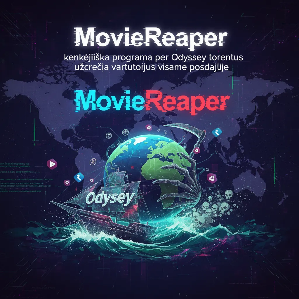 „MovieReaper“ kenkėjiška programa per „Odyssey“ torentus užkrečia vartotojus visame pasaulyje