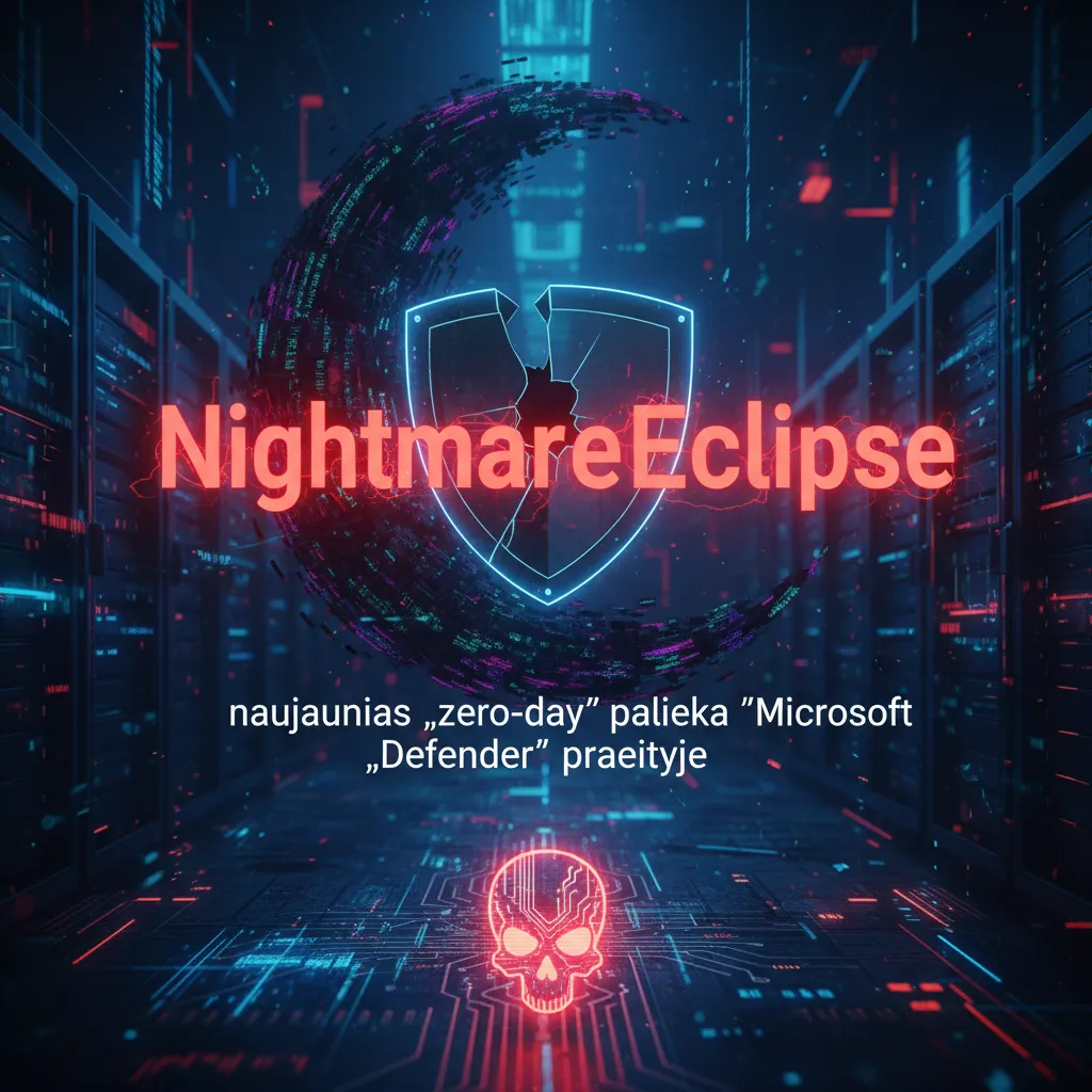 „NightmareEclipse“ naujausias „zero-day“ palieka „Microsoft Defender“ praeityje