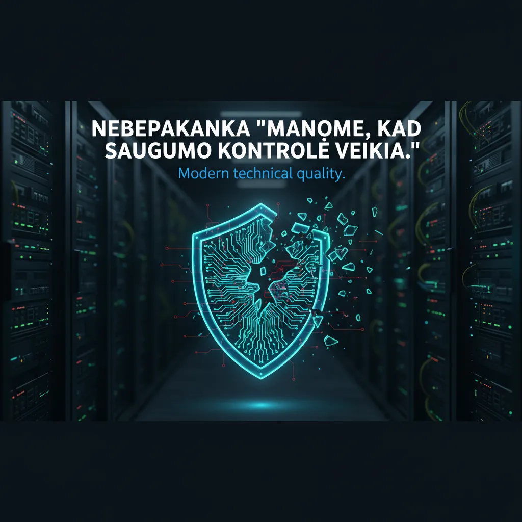 Nebepakanka „Manome, kad saugumo kontrolė veikia“