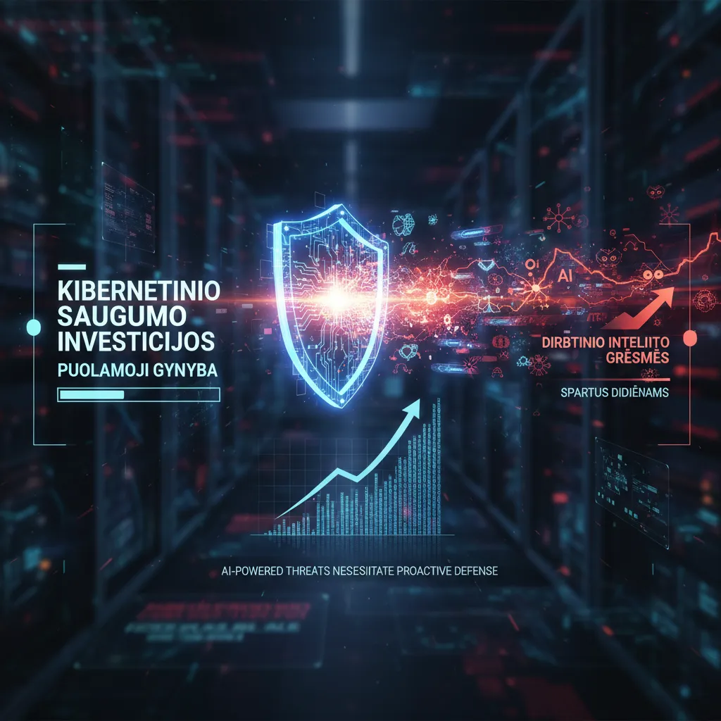 Kibernetinio saugumo investicijos į puolamąją gynybą sparčiai didėja, didėjant dirbtinio intelekto grėsmėms