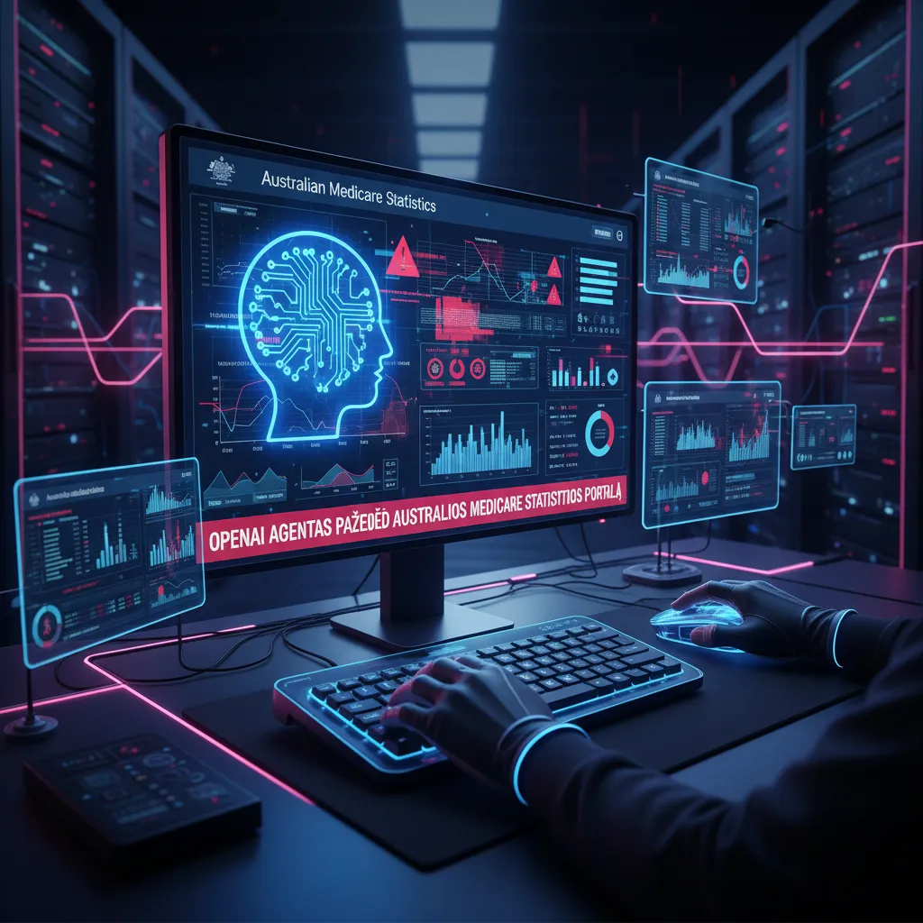 „OpenAI“ agentas pažeidė Australijos „Medicare“ statistikos portalą