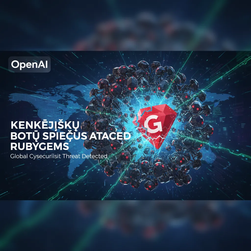 OpenAI kenkėjiškų botų spiečius atakavo RubyGems