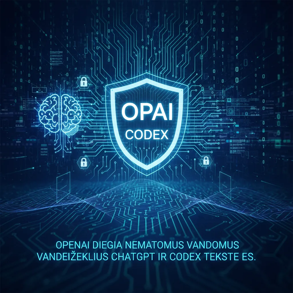 OpenAI diegia nematomus vandenženklius ChatGPT ir Codex tekste ES